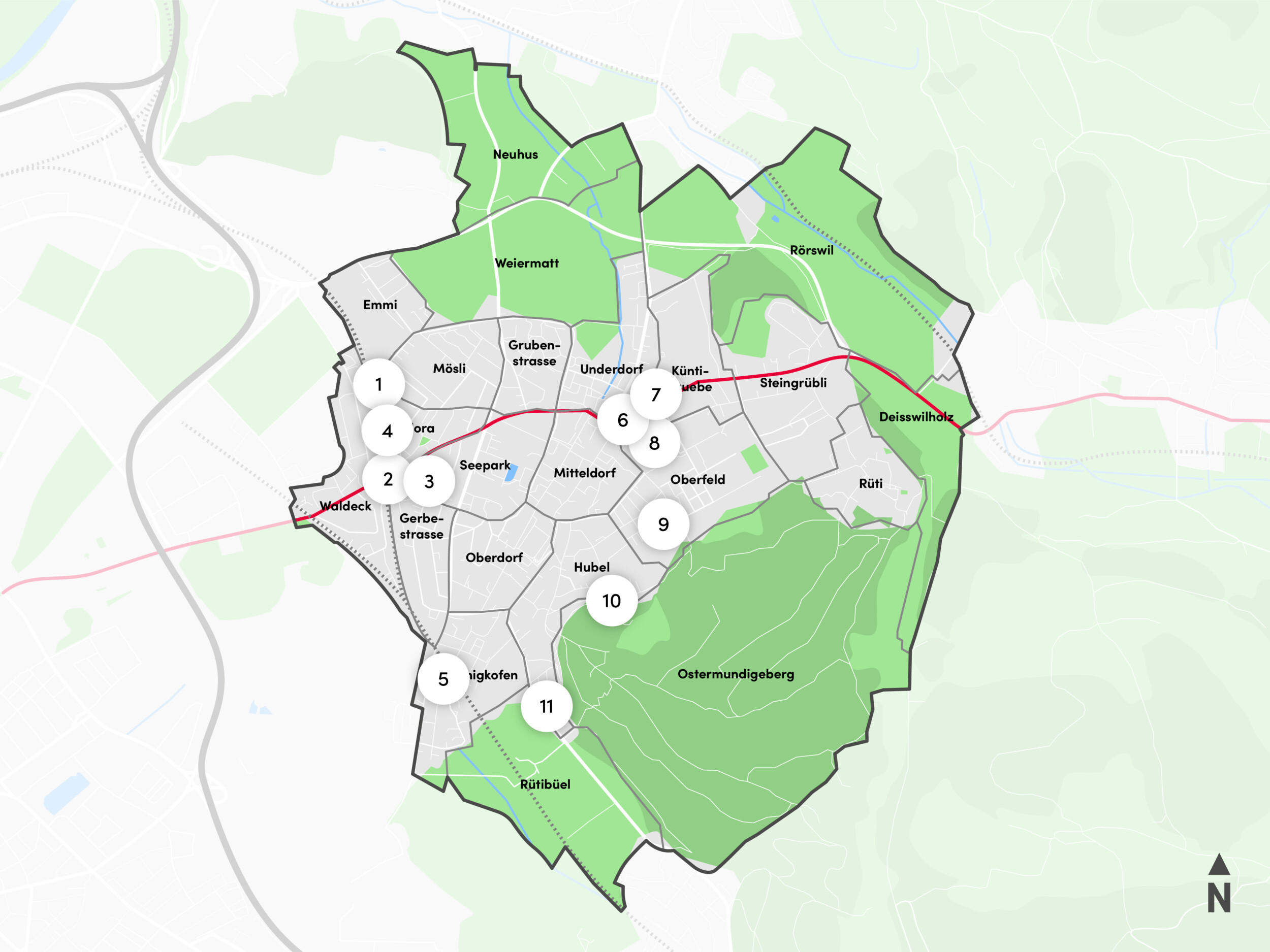 Gemeinde Ostermundigen Karte Mobile