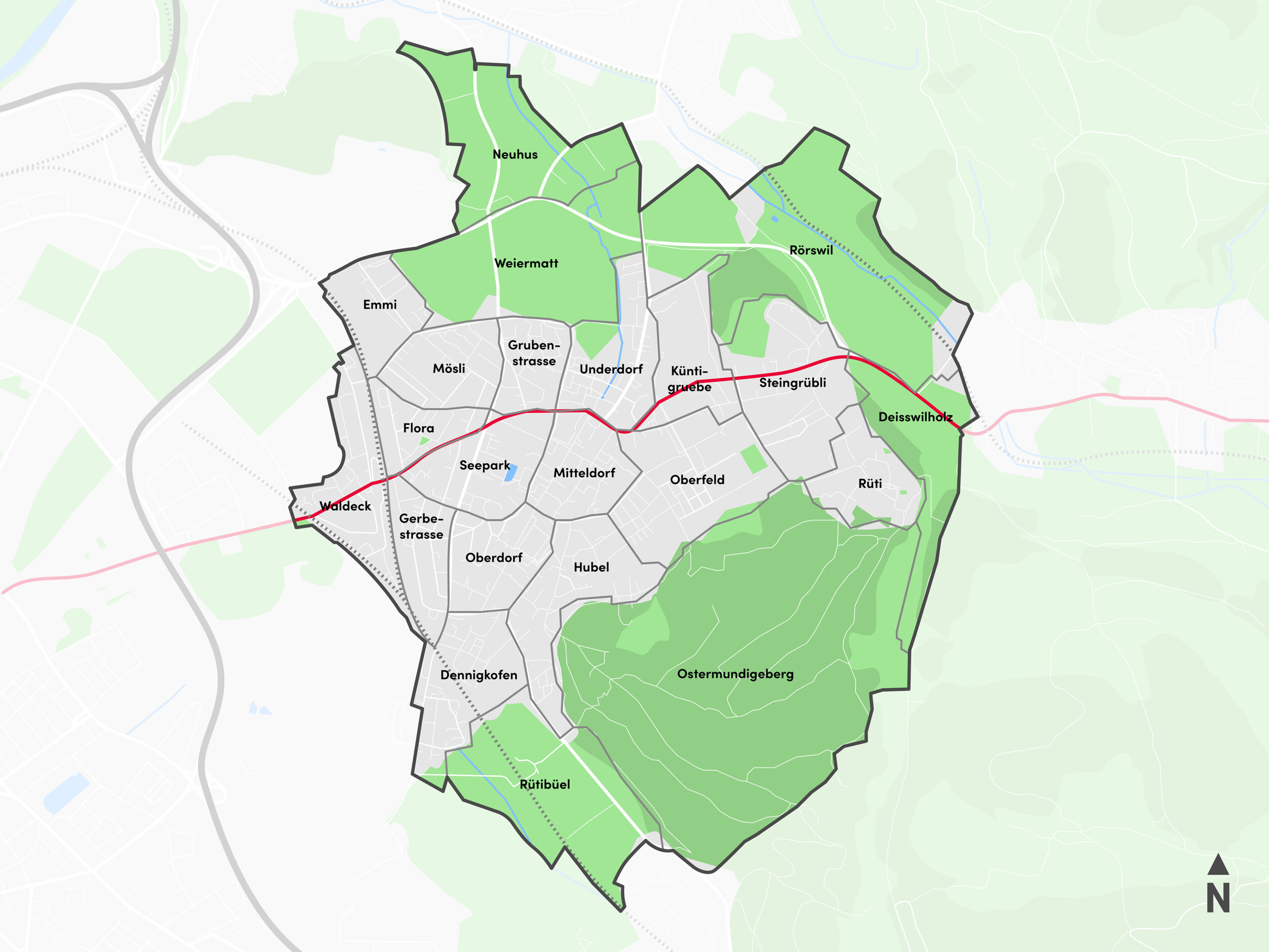 Gemeinde Ostermundigen Karte